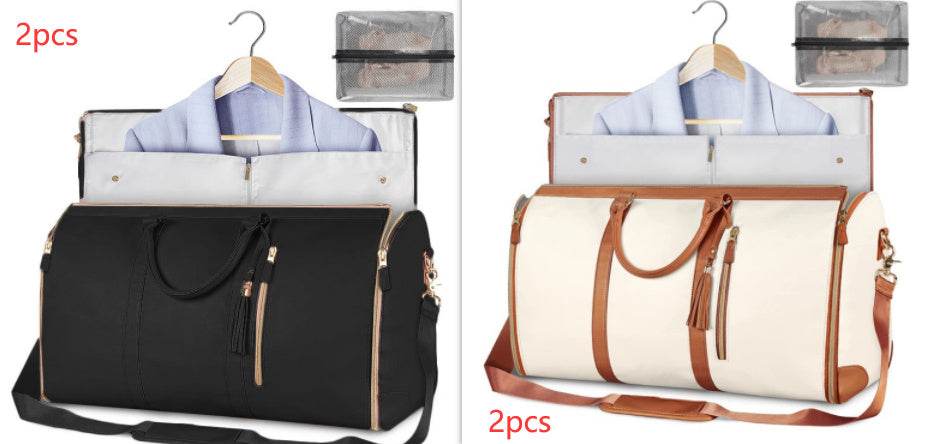 Large Capacity Travel Duffle Bag Women's Handbag Folding Suit Bag Waterproof Clothes Totes Set32