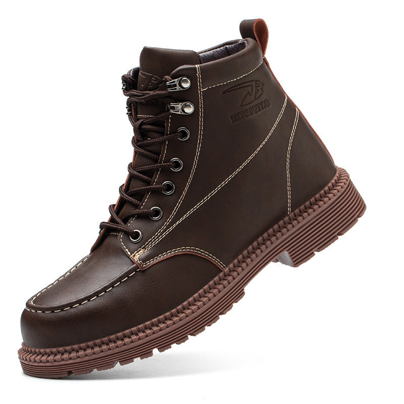 Anti-smash And Anti-puncture Safety Shoes Brown