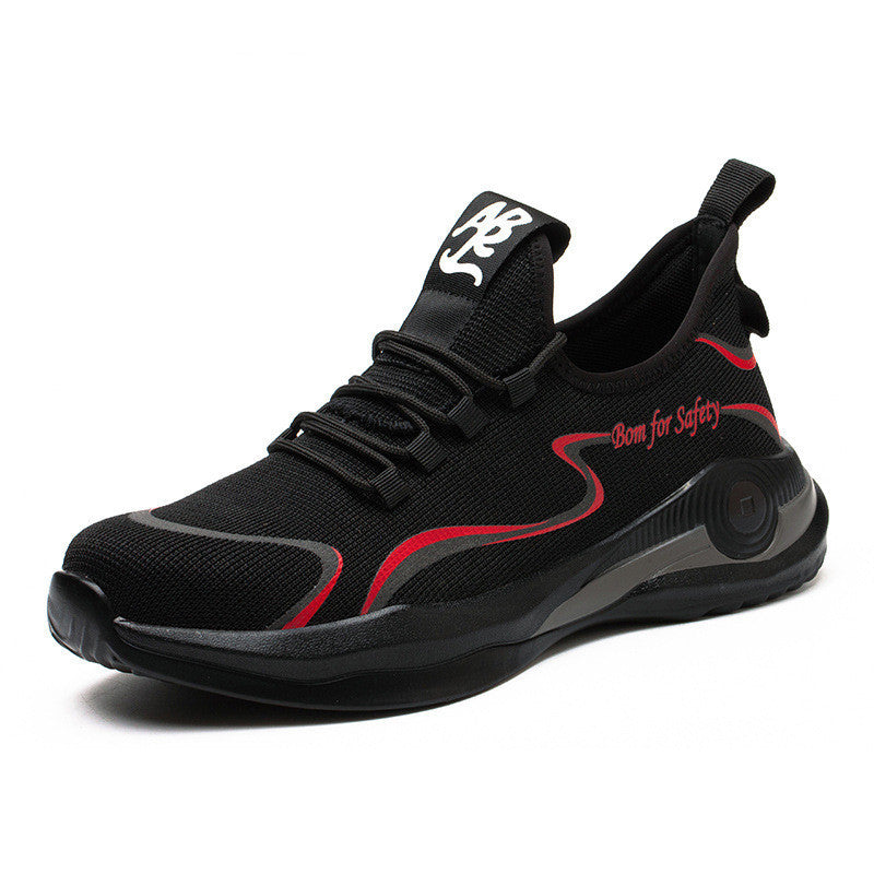 Anti-smashing and anti-piercing safety shoes FZ65 red