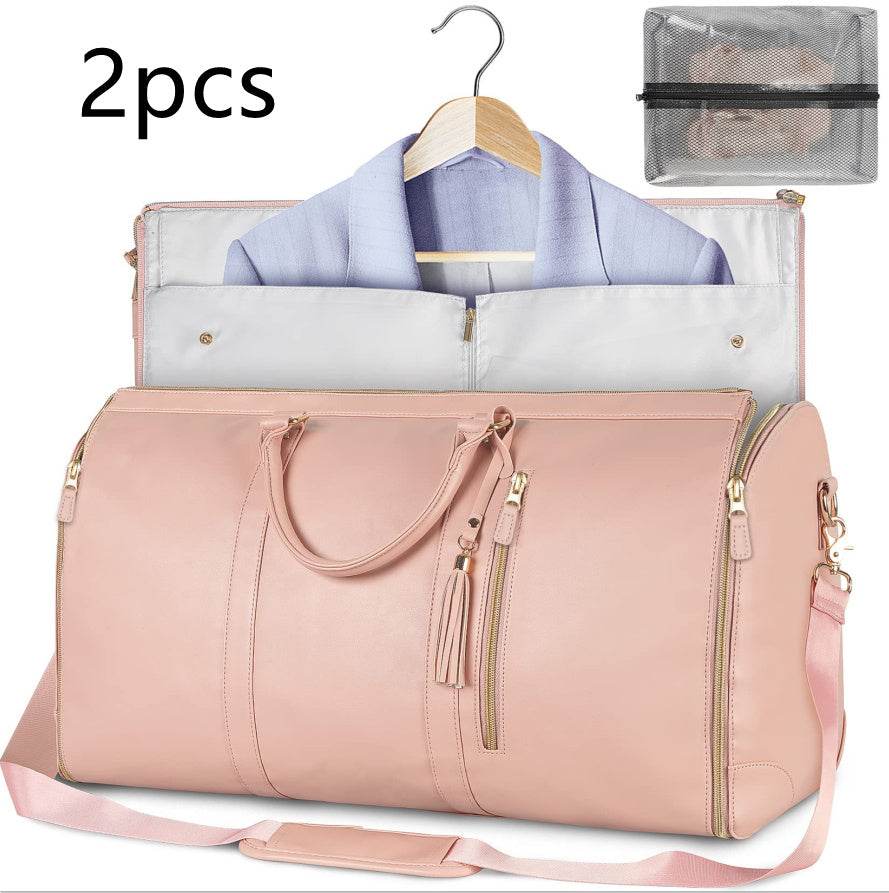 Large Capacity Travel Duffle Bag Women's Handbag Folding Suit Bag Waterproof Clothes Totes Set41