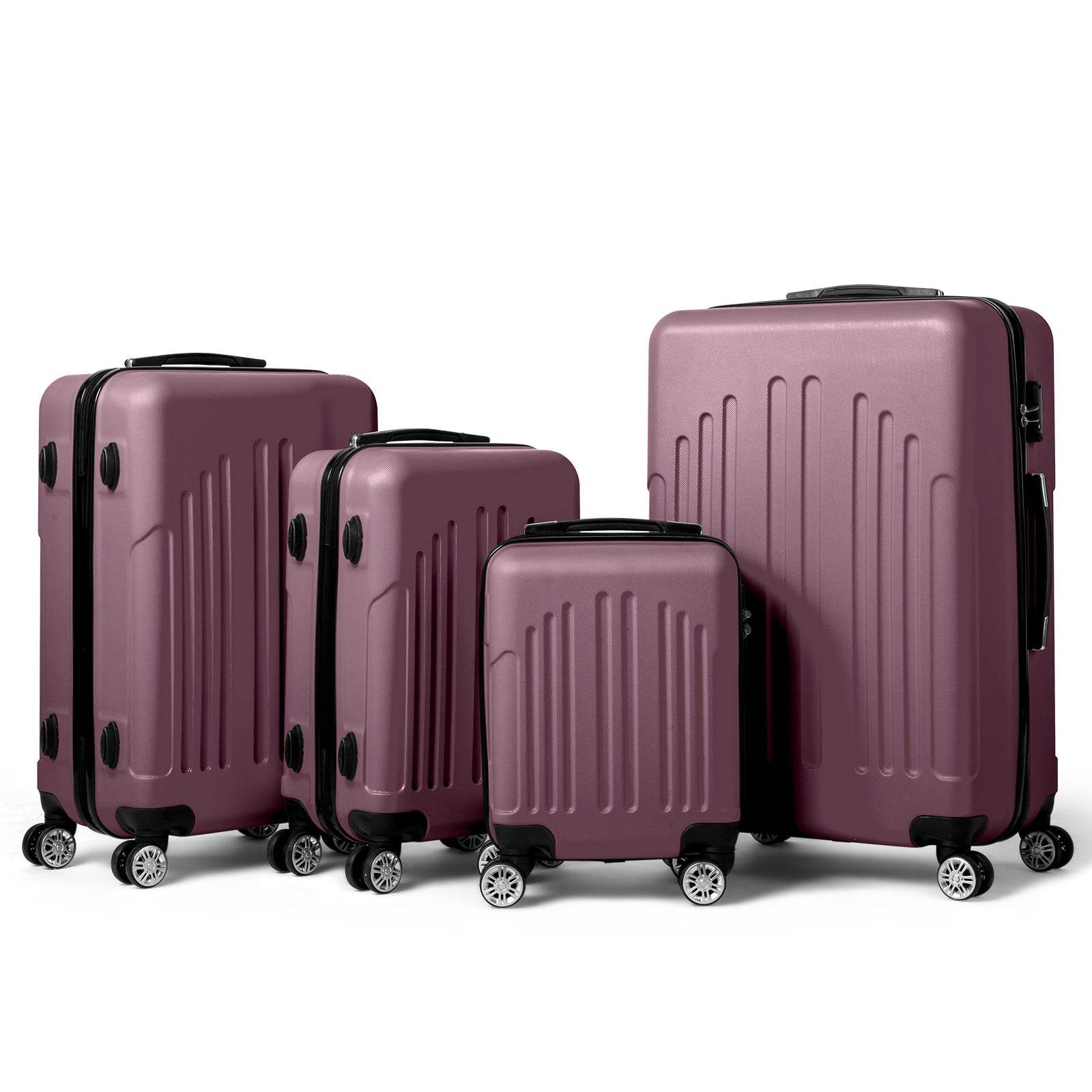 Vertical Striped Four In One Suitcase