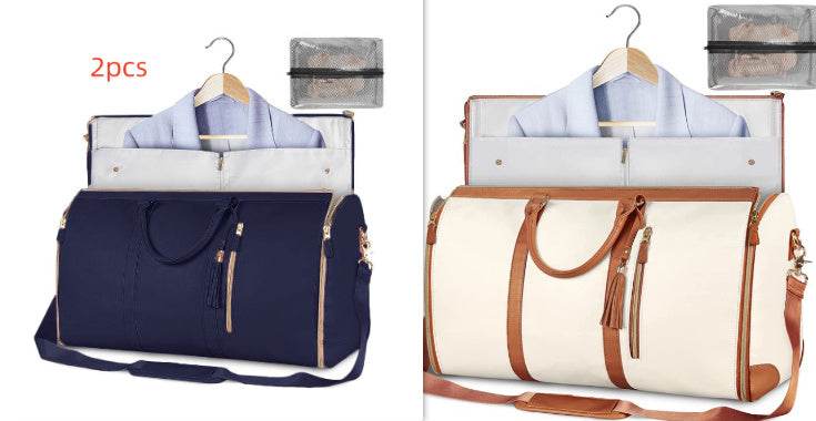 Large Capacity Travel Duffle Bag Women's Handbag Folding Suit Bag Waterproof Clothes Totes Set29