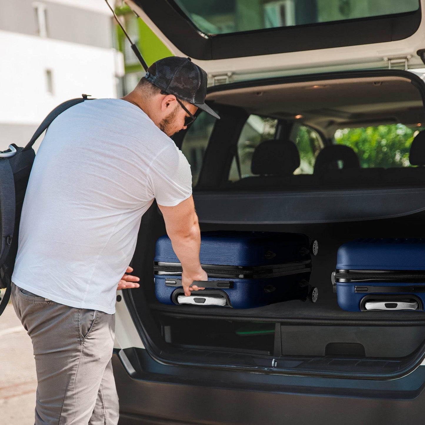 Three In One ABS PC Suitcase 20in 24in 28in Suitcase