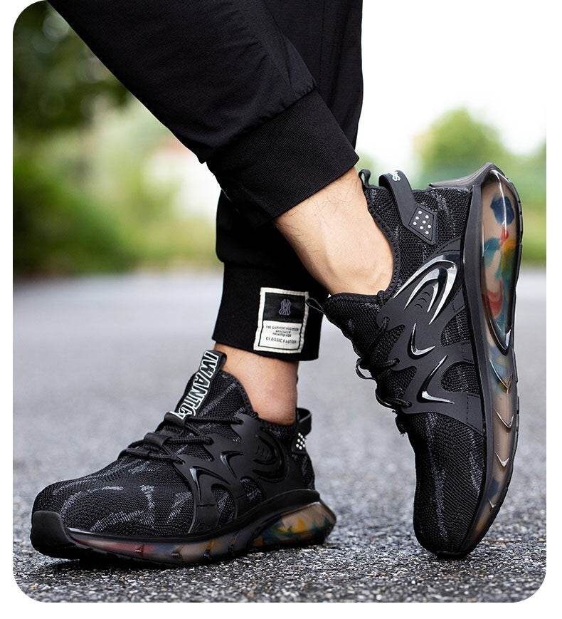 Steel Toe Cap Anti-smashing And Anti-penetration Soft Bottom Sports Anti-slip Safety Shoes