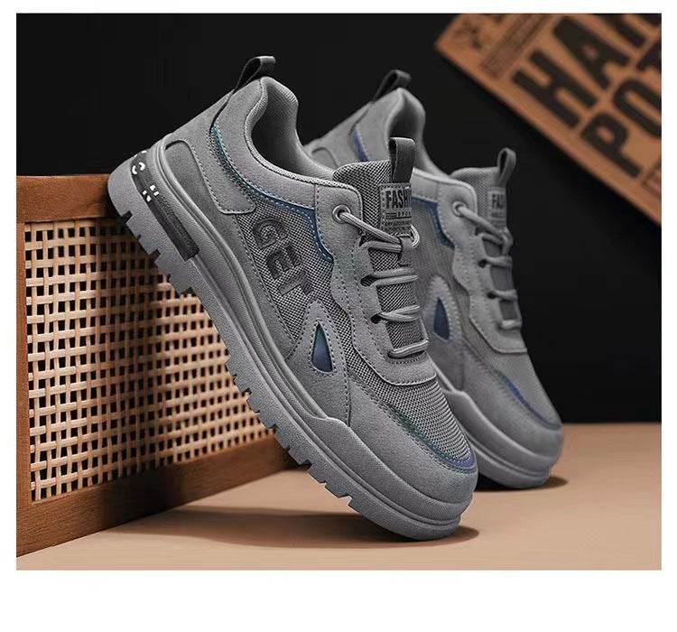 Soft Bottom Men's New Breathable Labor Protection Shoes Gray