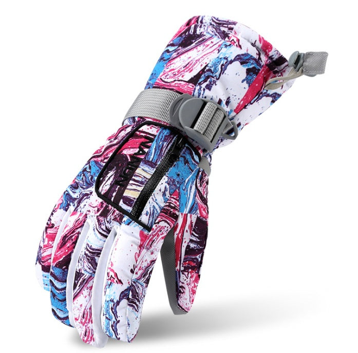 Ski gloves Colourful