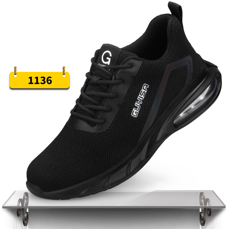 Indestructible Steel Toe Work Shoes Men Sneakers Fashion Air Cushion Safety Shoes C1136