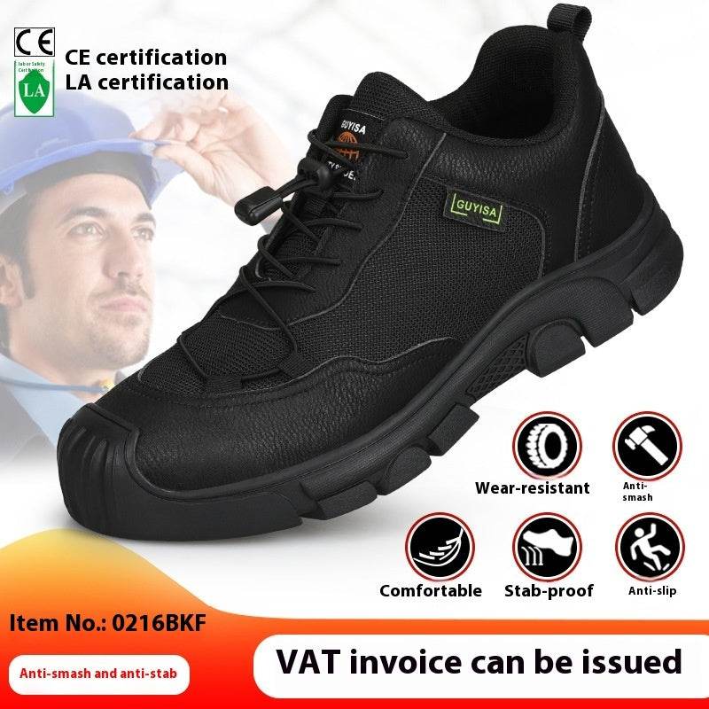 Steel Toe Shoes With Soft Soles Anti-smash And Anti-puncture LB0216F comfortable four seaso