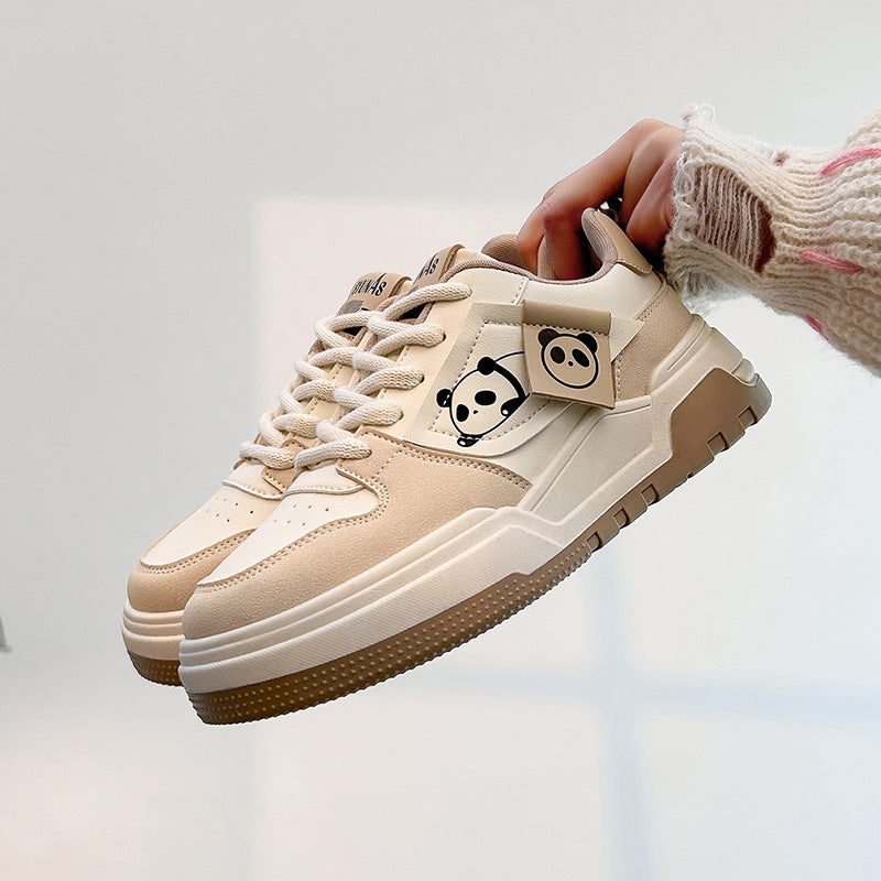 Spring White Shoes New Korean Ins Female Student Khaki