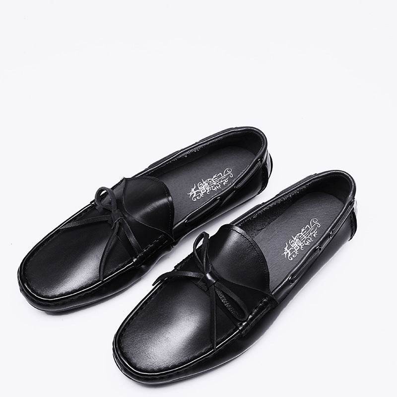 Men's Korean Style Trend Casual Leather Shoes Black