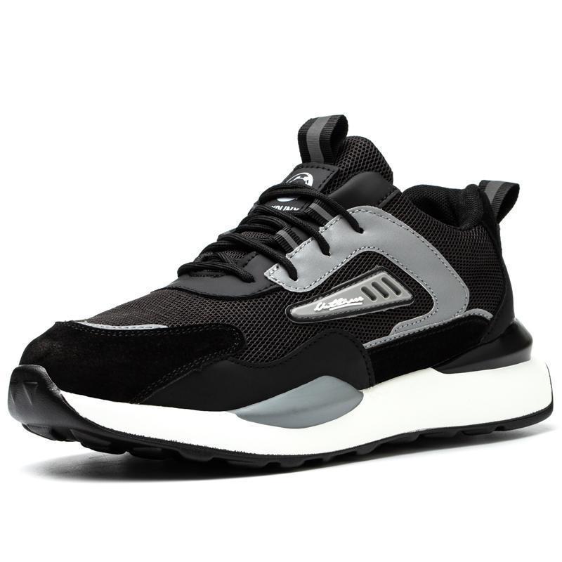Safety Shoes Breathable Non-slip PU Sole Light Style Black