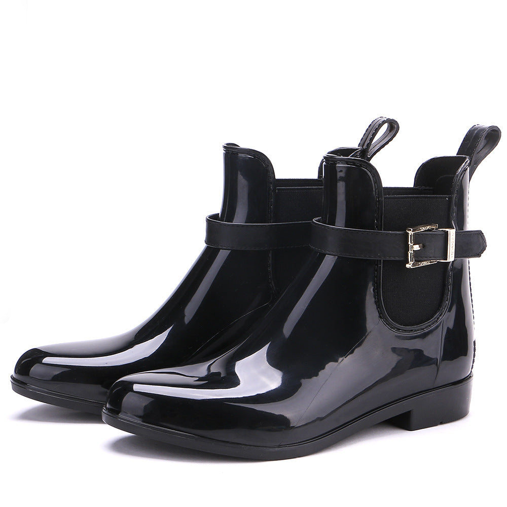 Waterproof PVC ladies' boots black