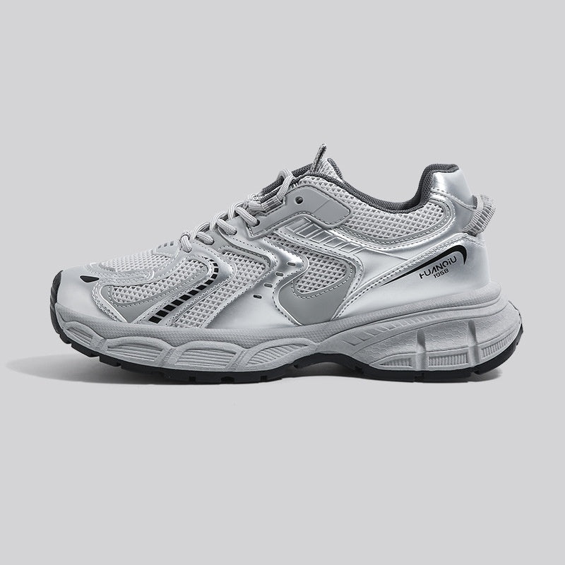 Spring Versatile Platform Casual Sneaker Trendy Silver