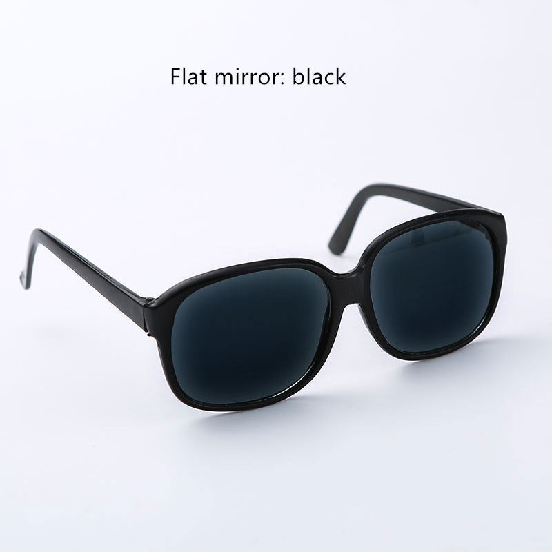 Men's protective glasses flat glasses Black Flat mirror