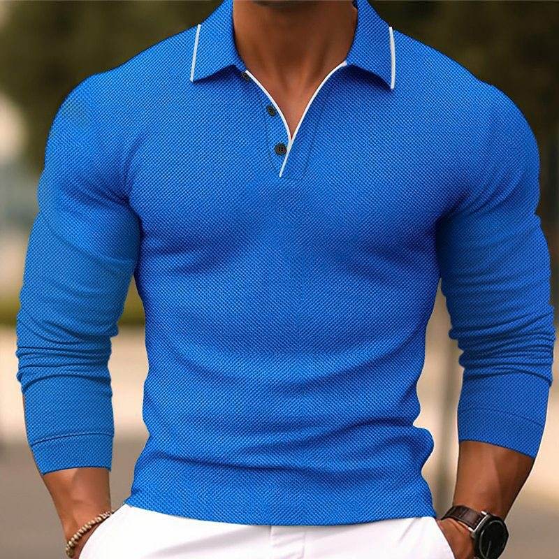 Men's Long Sleeve Button Sweatshirt G48P055