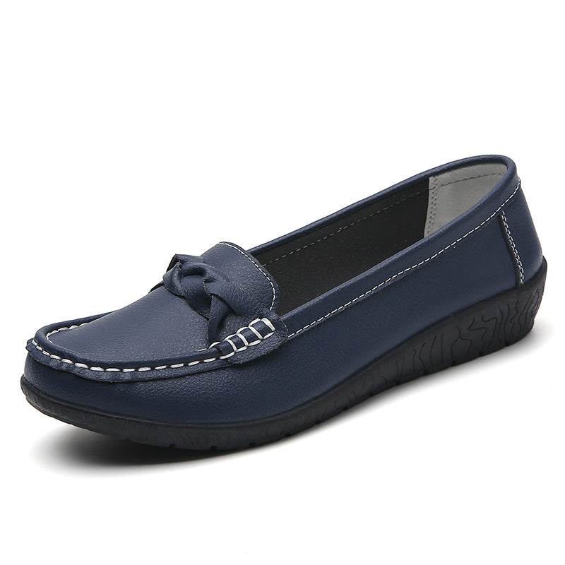 New Nurse Casual Flat Heel Women's Shoes Dark Blue