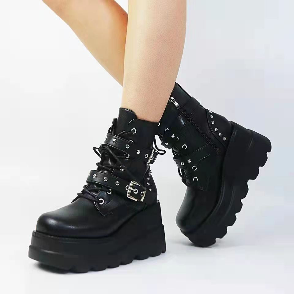 Thick Bottom Plus Size Short Boots Women