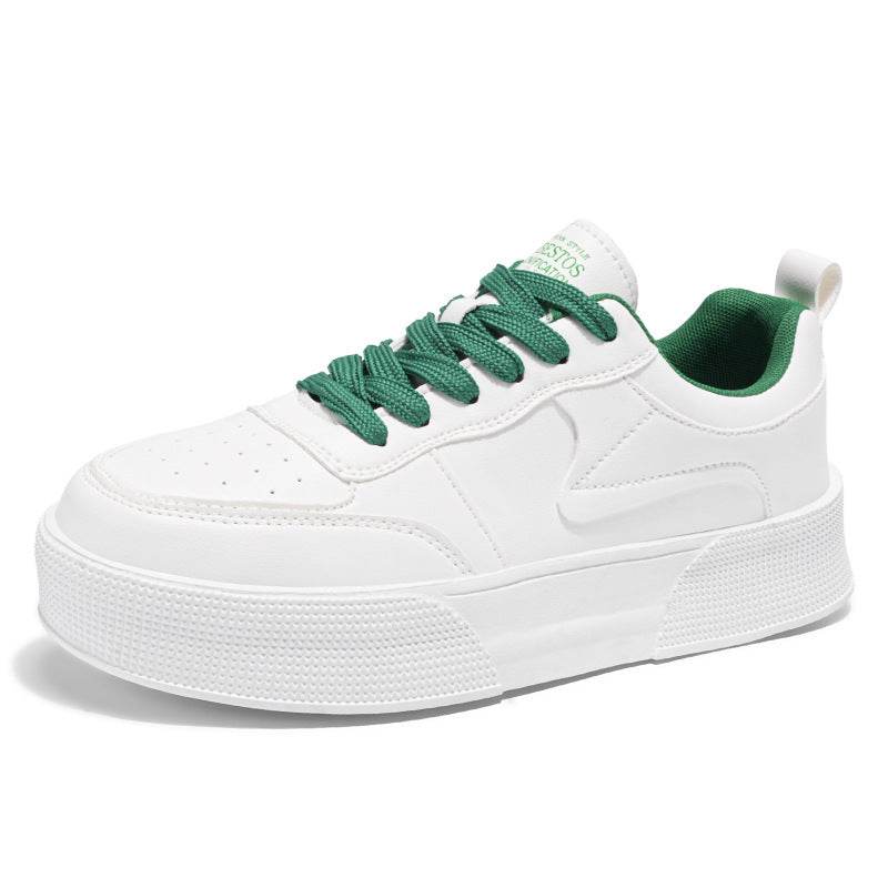 Sneakers Casual Versatile White Sports Men's Shoes Beige Green