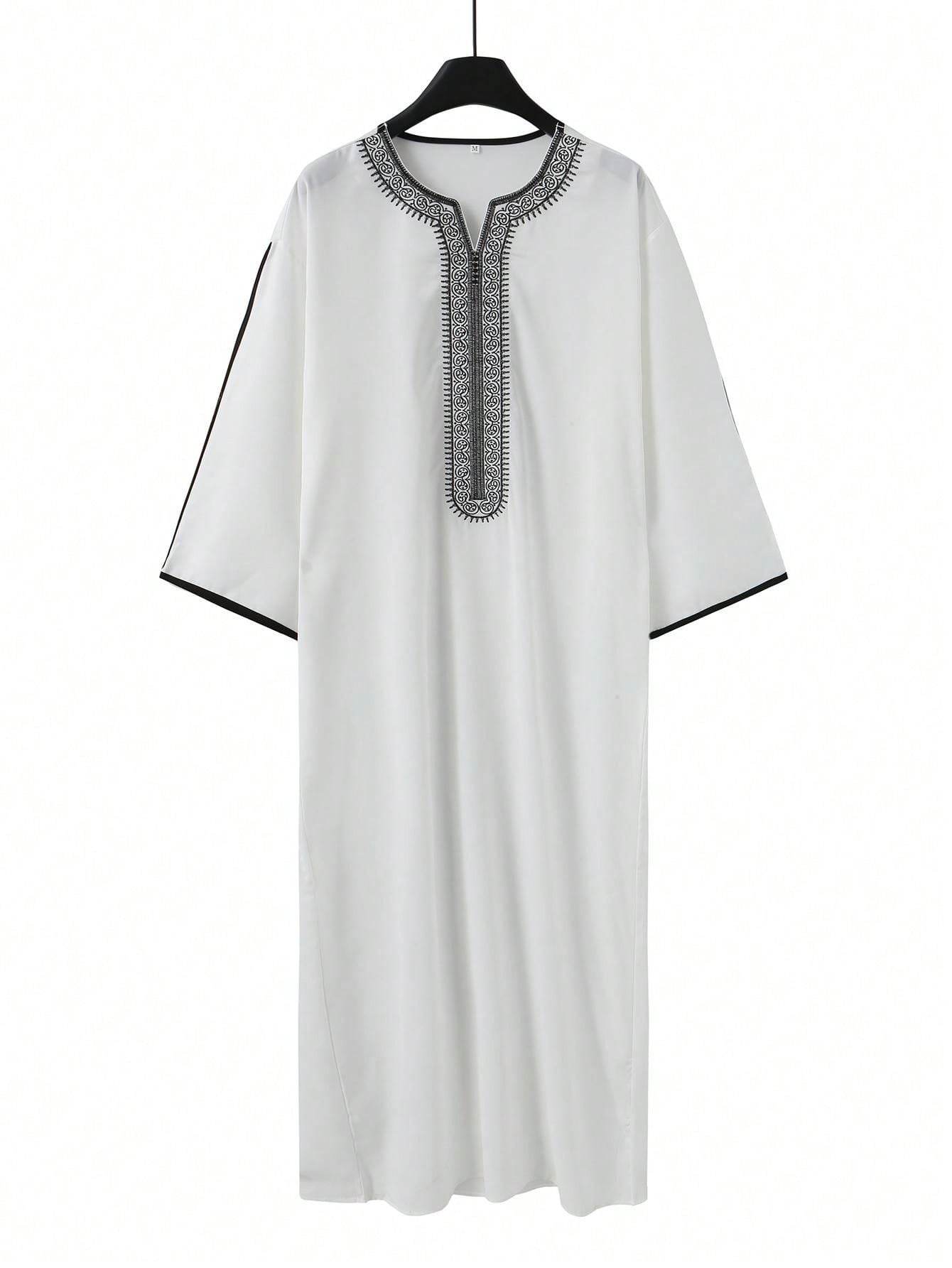 Middle East Arab Robe Men Muslim White