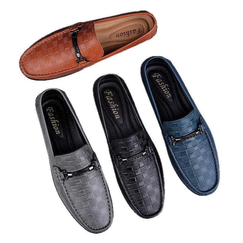Slip-On Business Men's Soft Surface Casual Plus Size Loafers Leather Shoes