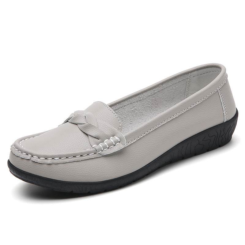 New Nurse Casual Flat Heel Women's Shoes Gray