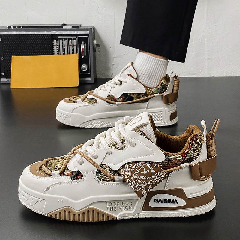 New Men's Versatile Casual Shoes Thick-soled Non-slip