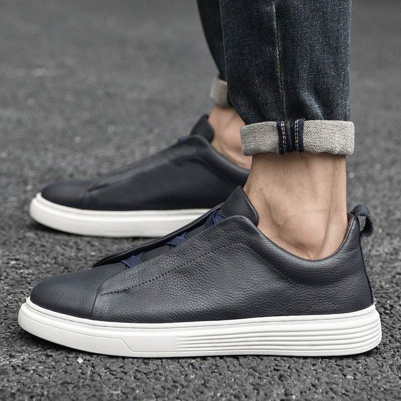 Men's Low Top Layer Cowhide Sports Board Shoes