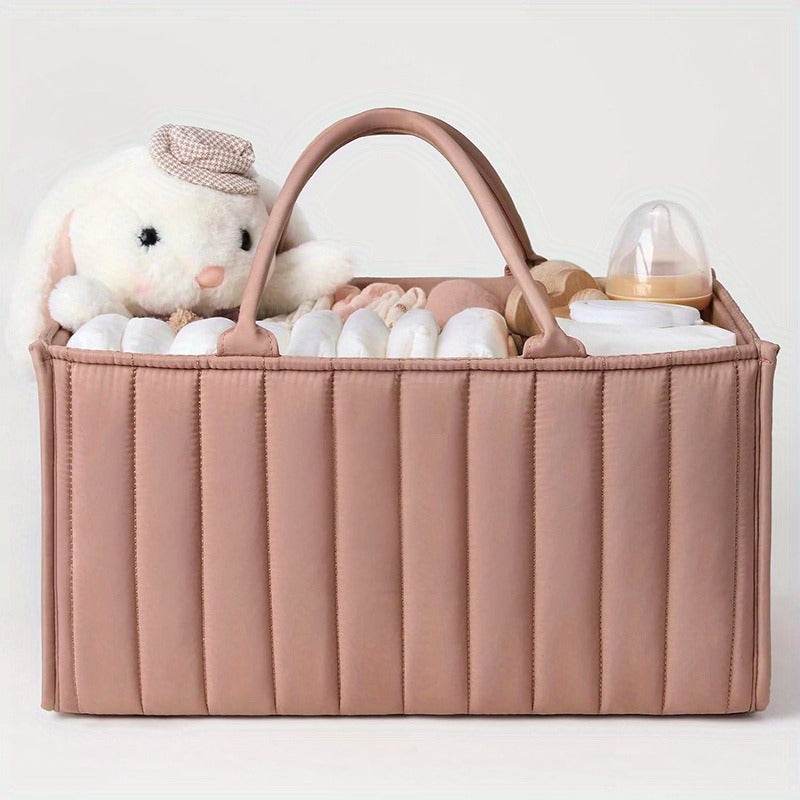 Mummy Bag Removable Compartment Baby Baby Diapers Storage Basket Rouge Color