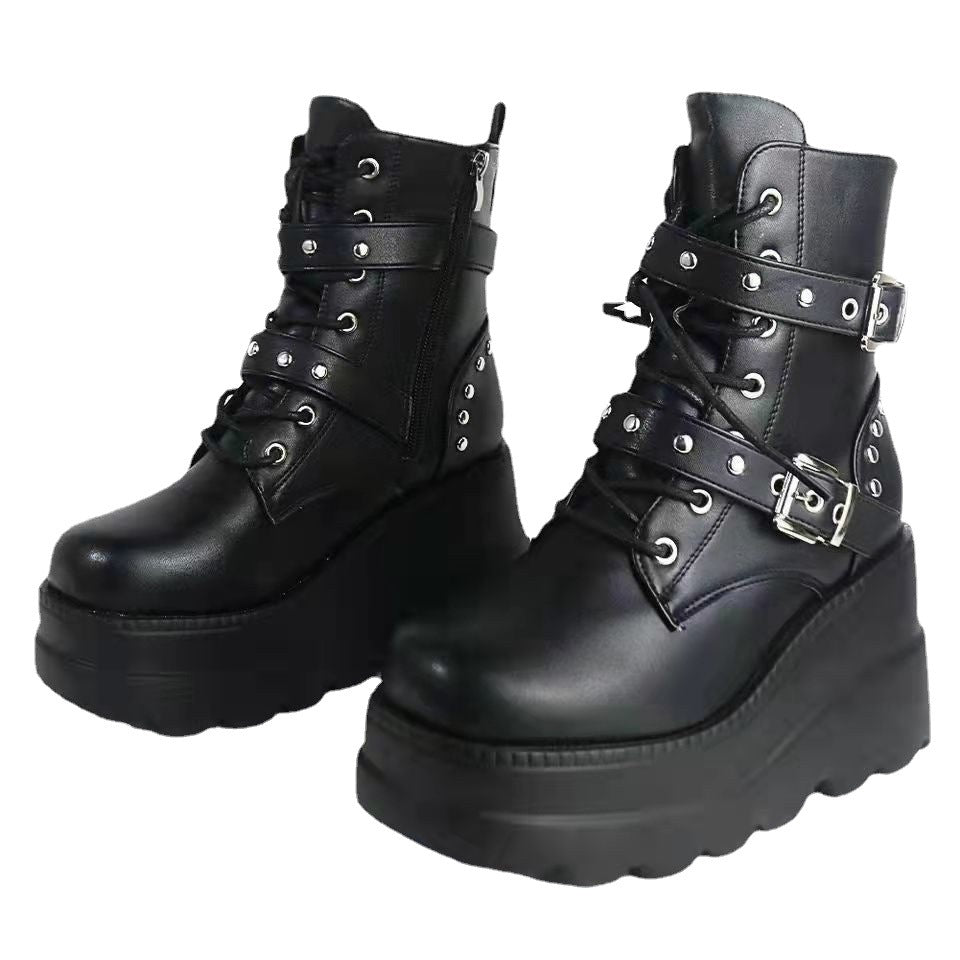 Thick Bottom Plus Size Short Boots Women