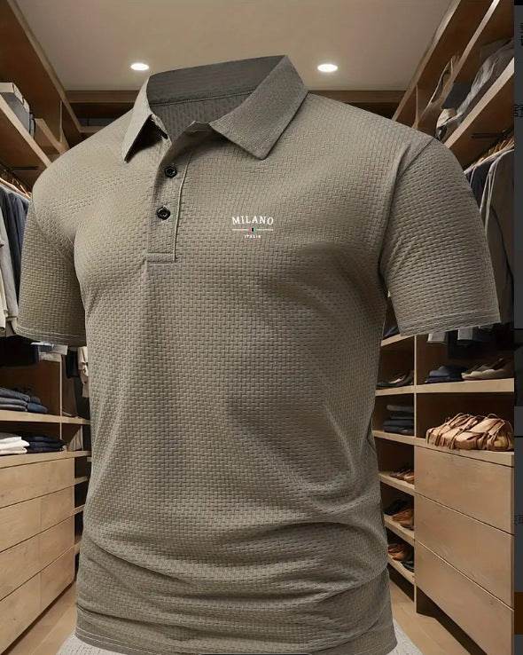 Men's Printed Color Short-sleeved Lapel Shirt 20 Models