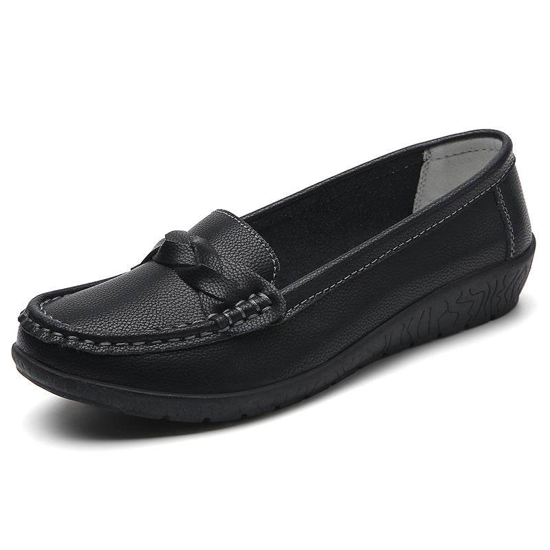 New Nurse Casual Flat Heel Women's Shoes Black