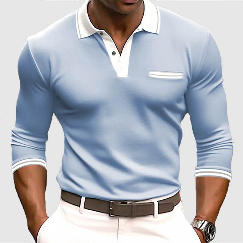 Men's Long Sleeve Button Sweatshirt G48P040