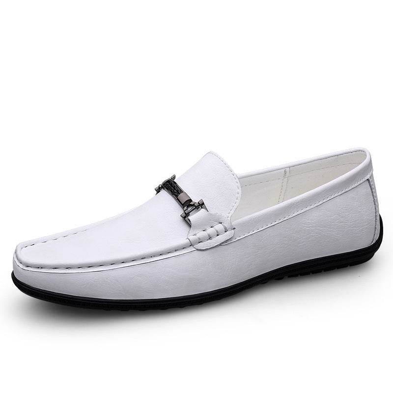 Breathable British Tods Casual Shoes Men White