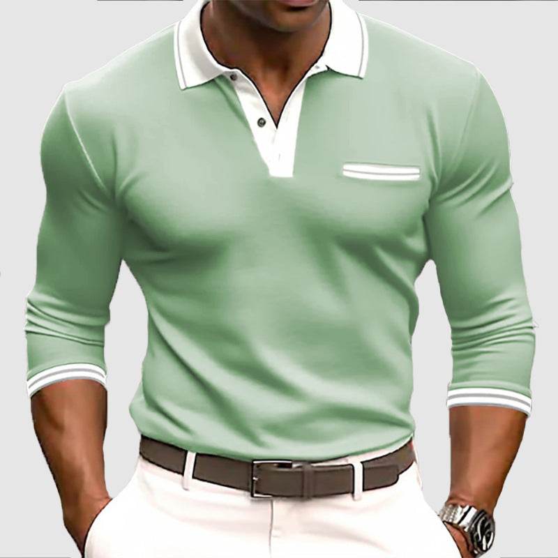 Men's Long Sleeve Button Sweatshirt G48P042