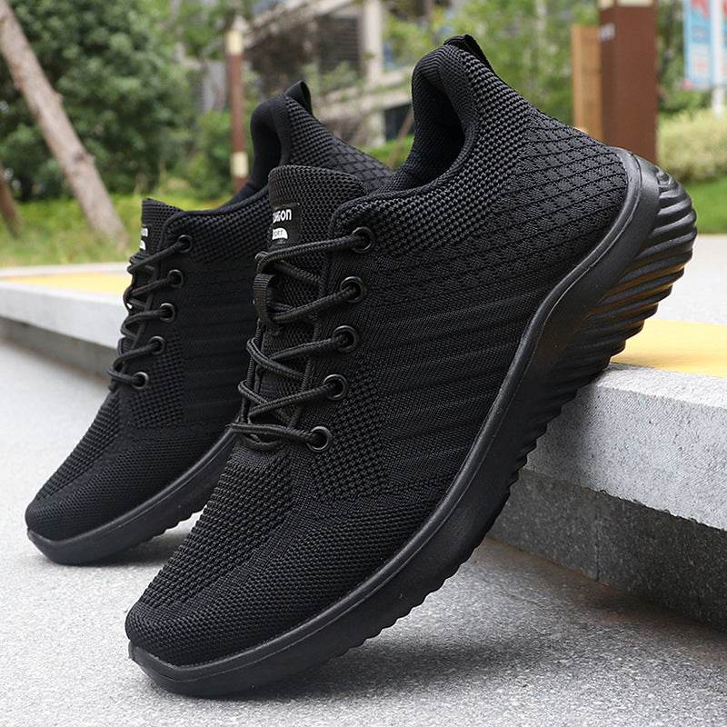 Polyurethane Breathable Mesh Surface Sneaker Black