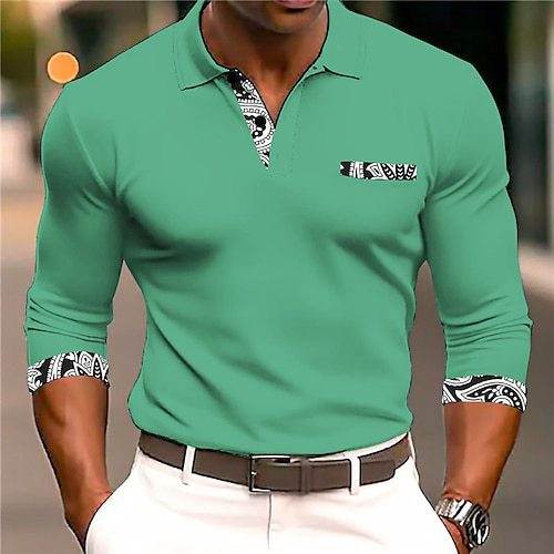 Men's Long Sleeve Button Sweatshirt