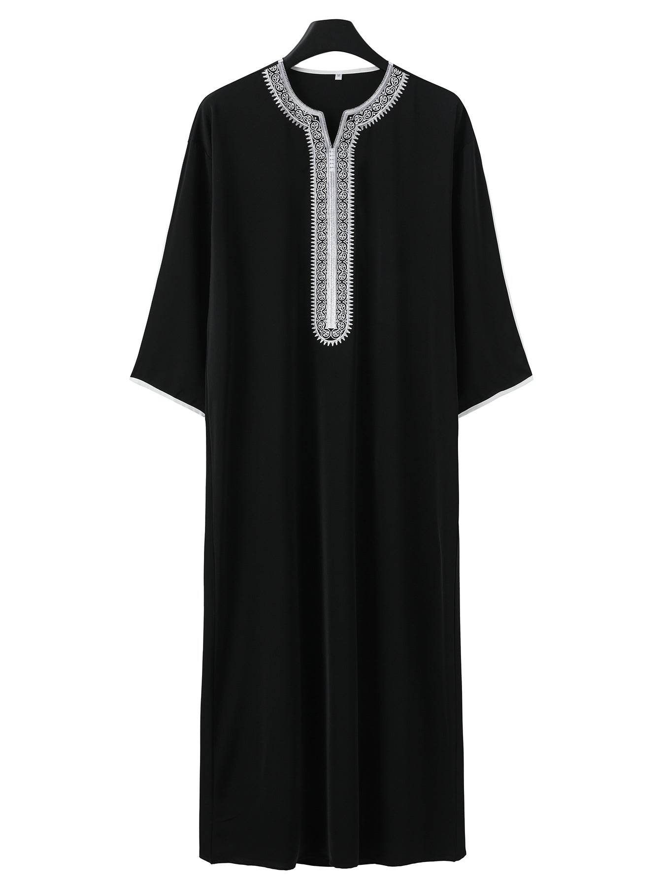 Middle East Arab Robe Men Muslim Black