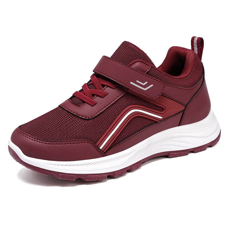 Soft Bottom Comfortable Men And Women Same Style Old Man Sneaker Female GD60 Purplish Red