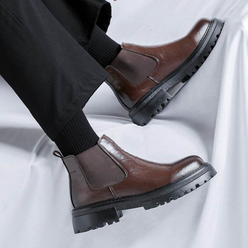 Low-top Martin Boots Mid-top British Style Men's Shoes