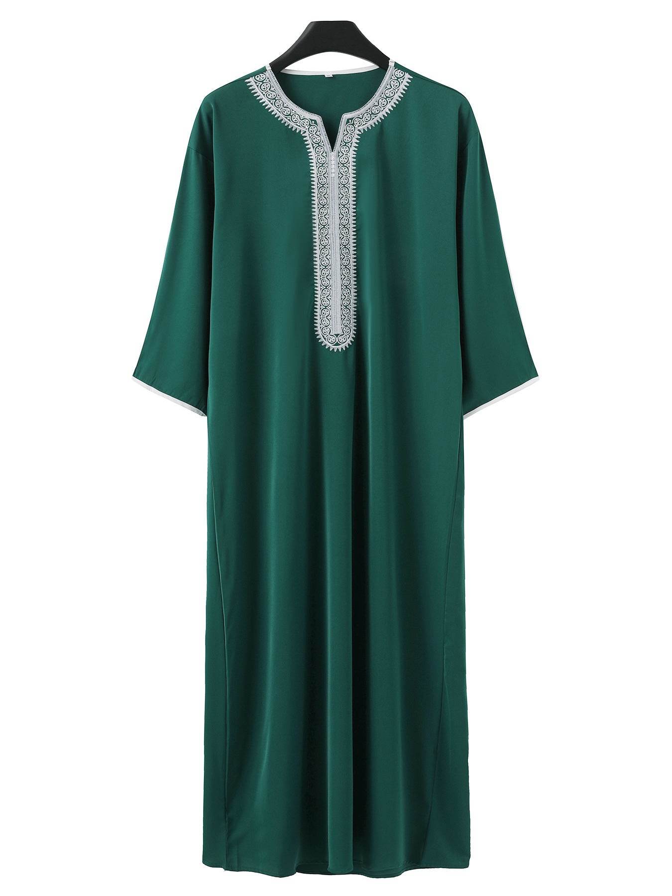 Middle East Arab Robe Men Muslim Green