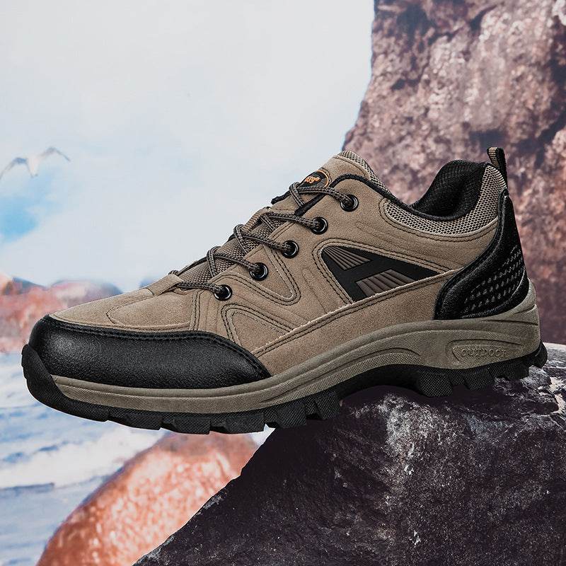 Low-top Outdoor Boots Wear-resistant Combat Boots Climbing Shoes Khaki