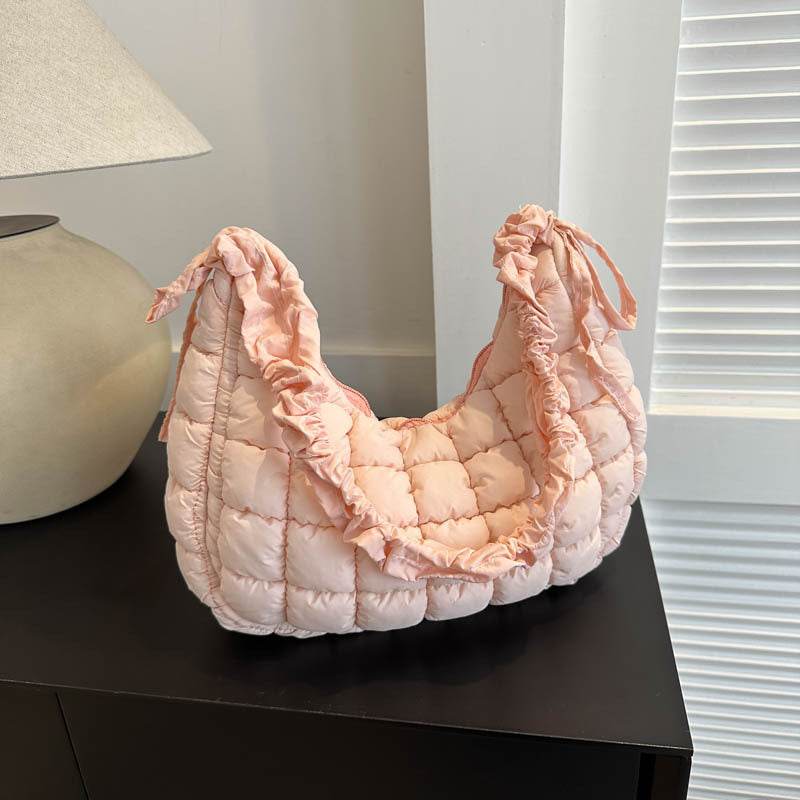 Shoulder Bag Trendy Western Style Crossbody Bag Simple Fashion Pink