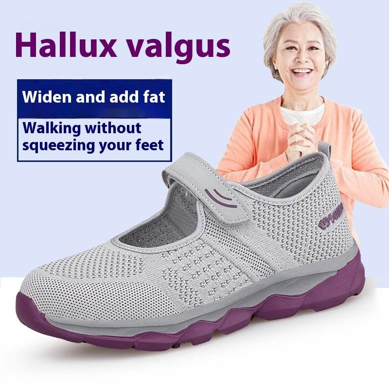 Soft-soled Square-mouth Cloth Shoes For Hallux Valgus