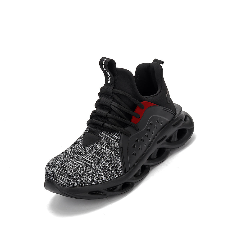 Indestructible Work Shoes Sneakers Men Anti-puncture Safety Shoes Grey