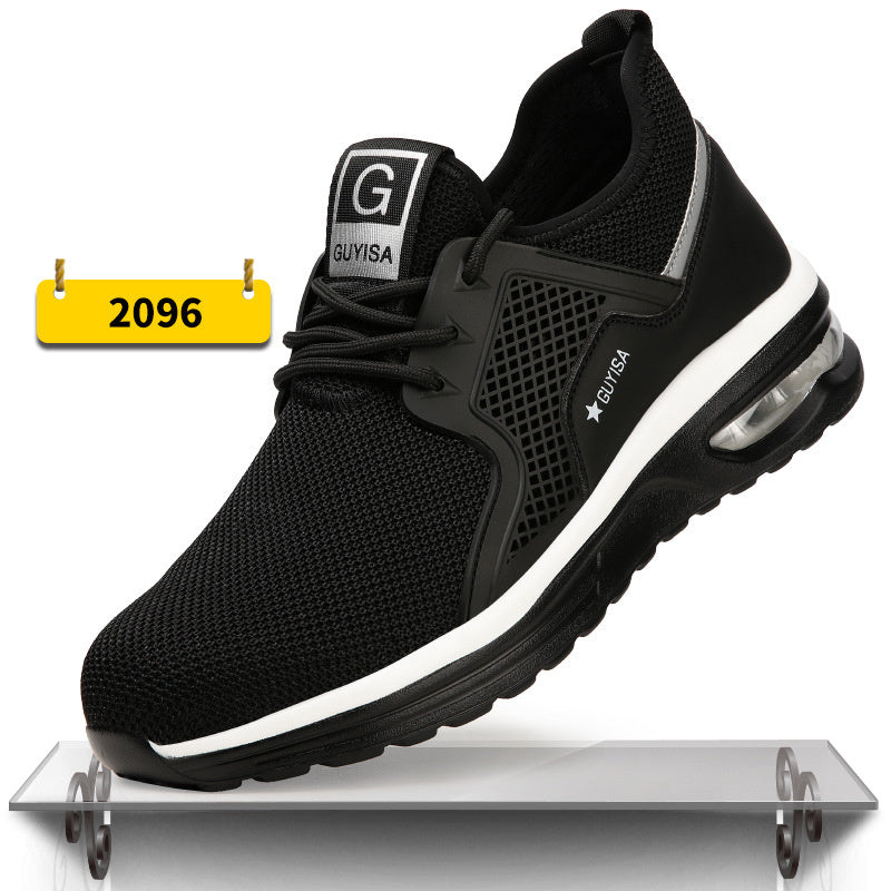 Indestructible Steel Toe Work Shoes Men Sneakers Fashion Air Cushion Safety Shoes C2096