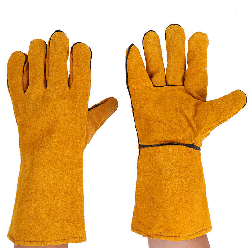 Welding Gloves Cowhide Gloves Yellow