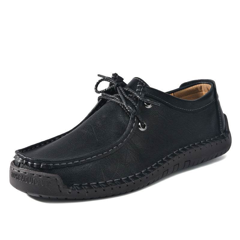 Seasons Hand-stitched Men's Shoes Lace-up Black