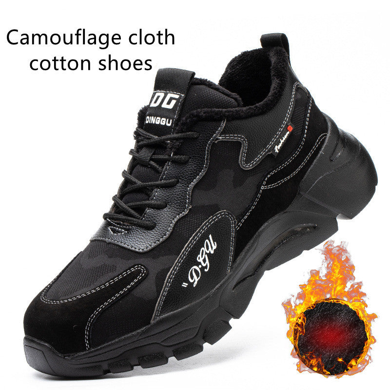 Men's Safety Shoes Anti-smashing And Anti-piercing Steel Toe 1Black