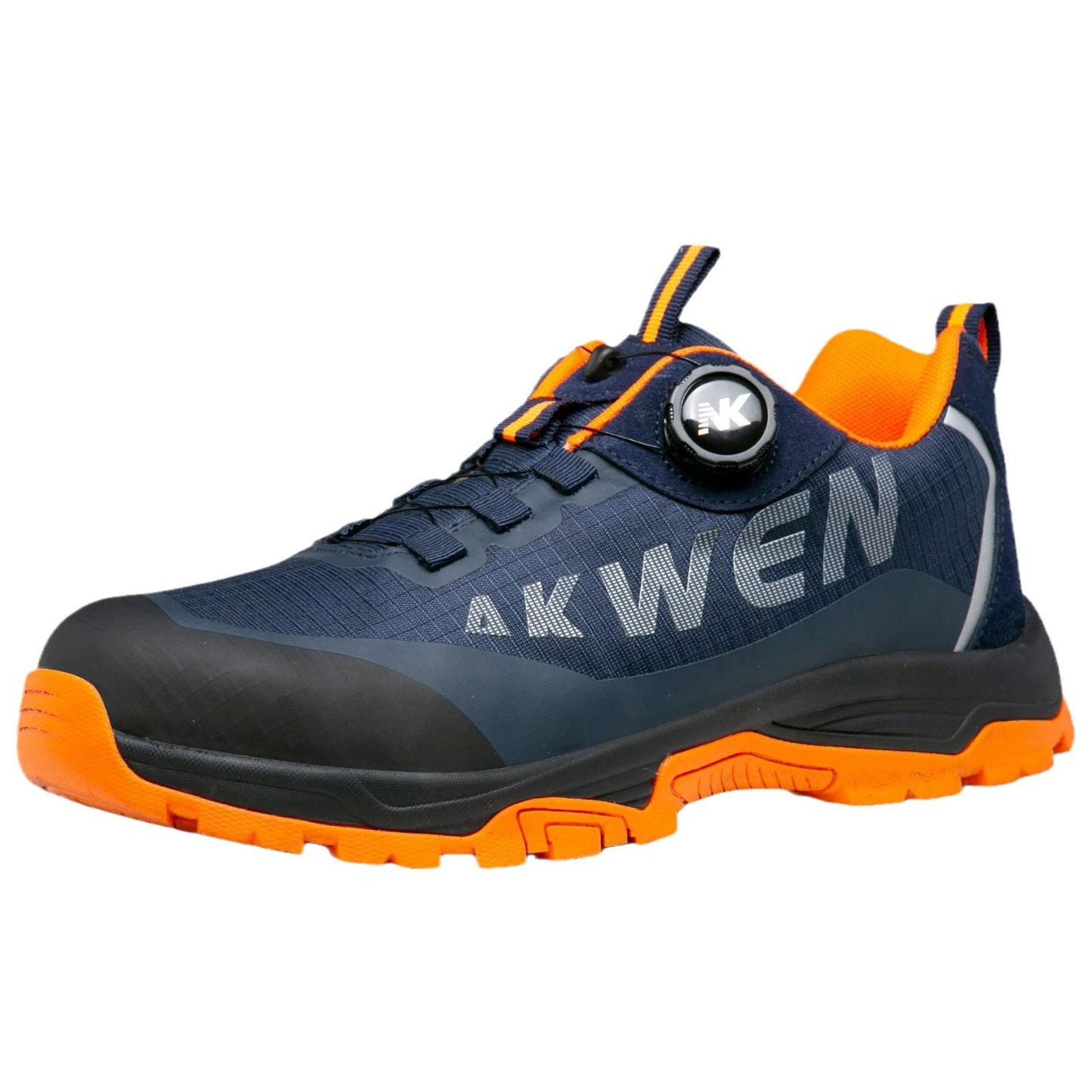 Men's Safety Shoes Anti-smashing And Anti-penetration Non-slip NK305 Blue Orange