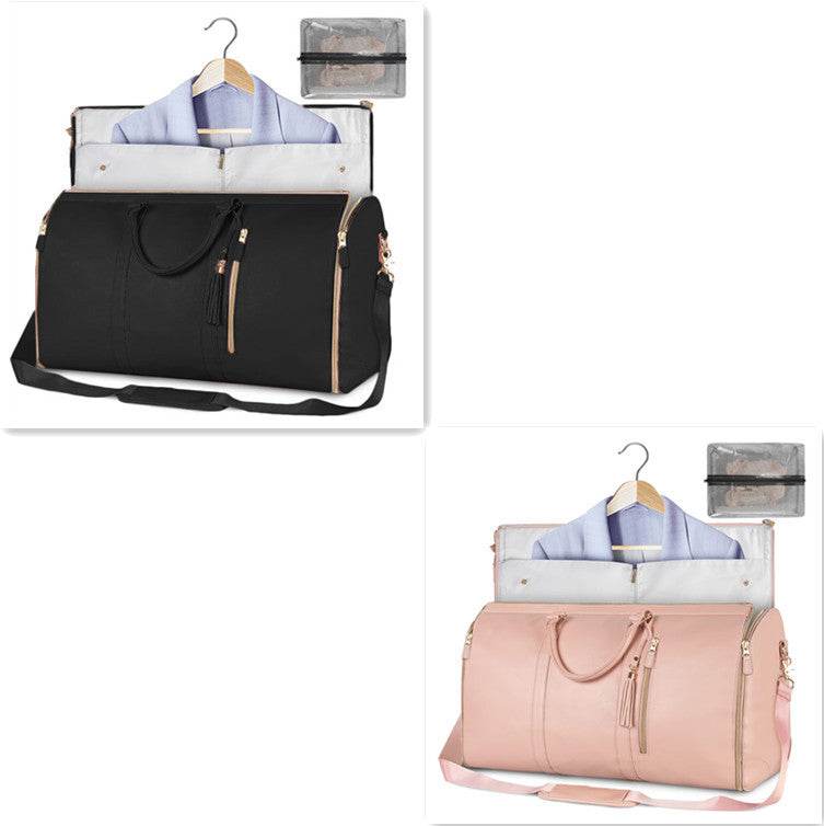 Large Capacity Travel Duffle Bag Women's Handbag Folding Suit Bag Waterproof Clothes Totes Set33
